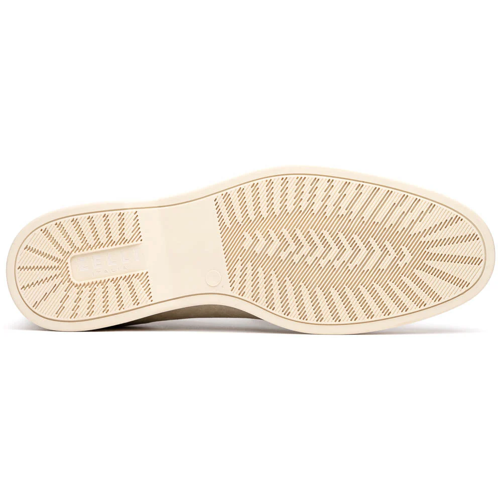 16-621-BON LIVORNO Sueded Italian Goatskin Loafer Bone - Image 5