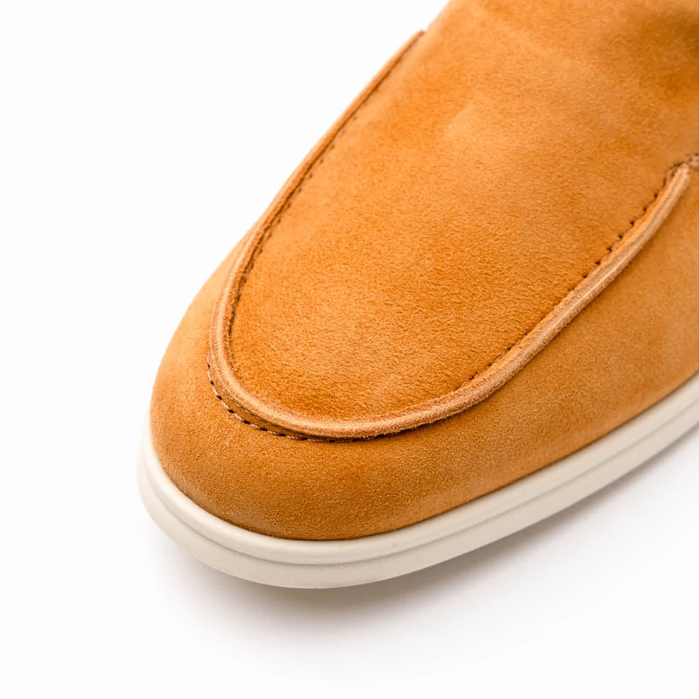 16-621-CGN LIVORNO Sueded Italian Goatskin Loafer Cognac - Image 3
