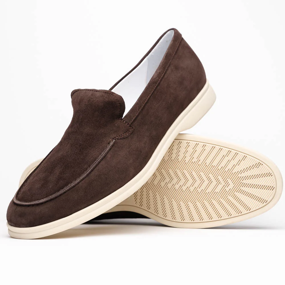 16-621-MOC LIVORNO Sueded Italian Goatskin Loafer Mocha - Image 2