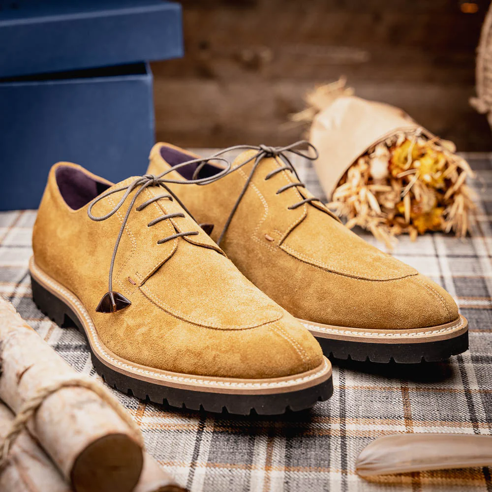 26-220-TOB CAMPO Sueded Goatskin Lace Up, Tobacco - Image 18