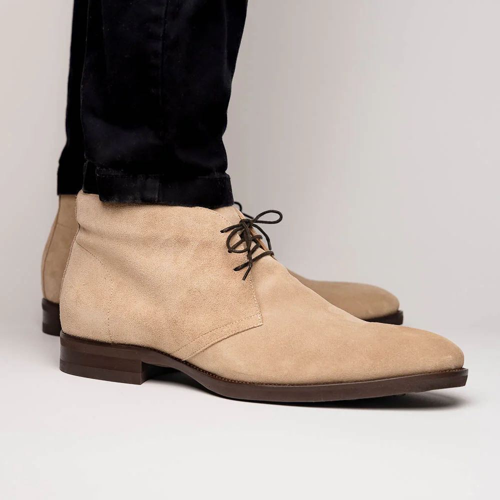 46-592-SND MARCO Suede Calfskin Chukka Boot Sand - Image 11