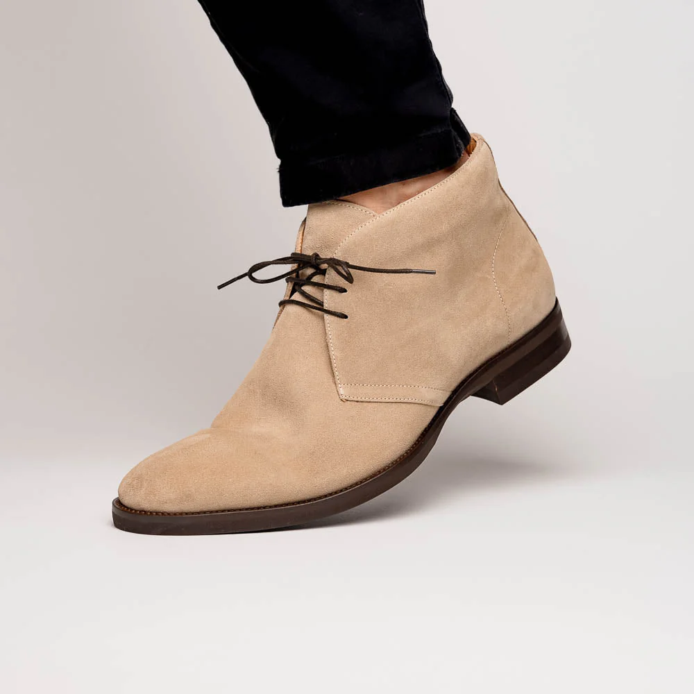 46-592-SND MARCO Suede Calfskin Chukka Boot Sand - Image 13