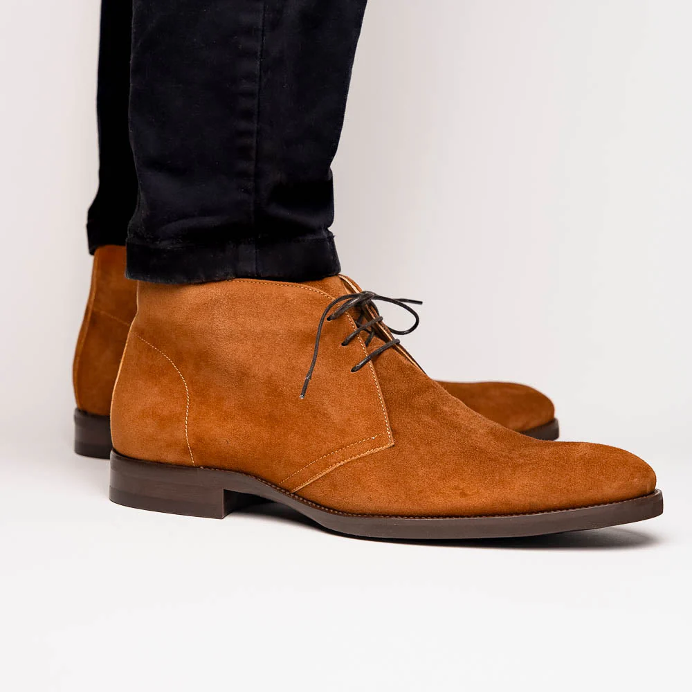 46-592-TOB MARCO Suede Calfskin Chukka Boot, Tobacco - Image 11