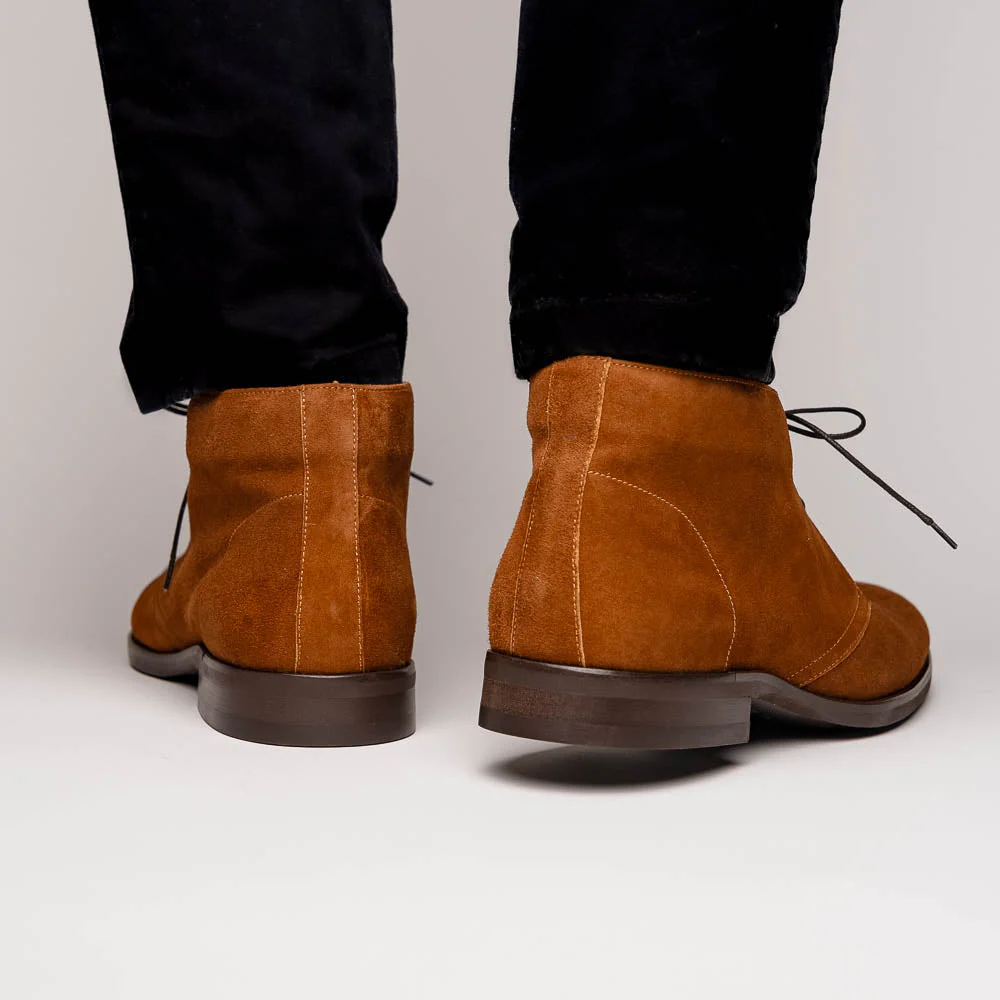 46-592-TOB MARCO Suede Calfskin Chukka Boot, Tobacco - Image 12