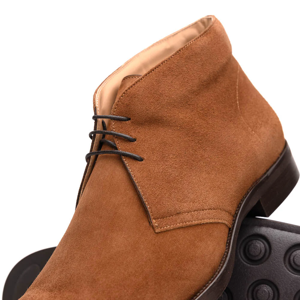 46-592-TOB MARCO Suede Calfskin Chukka Boot, Tobacco - Image 3