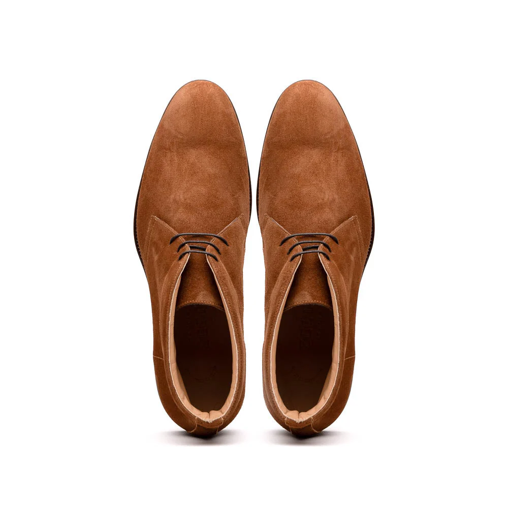 46-592-TOB MARCO Suede Calfskin Chukka Boot, Tobacco - Image 4