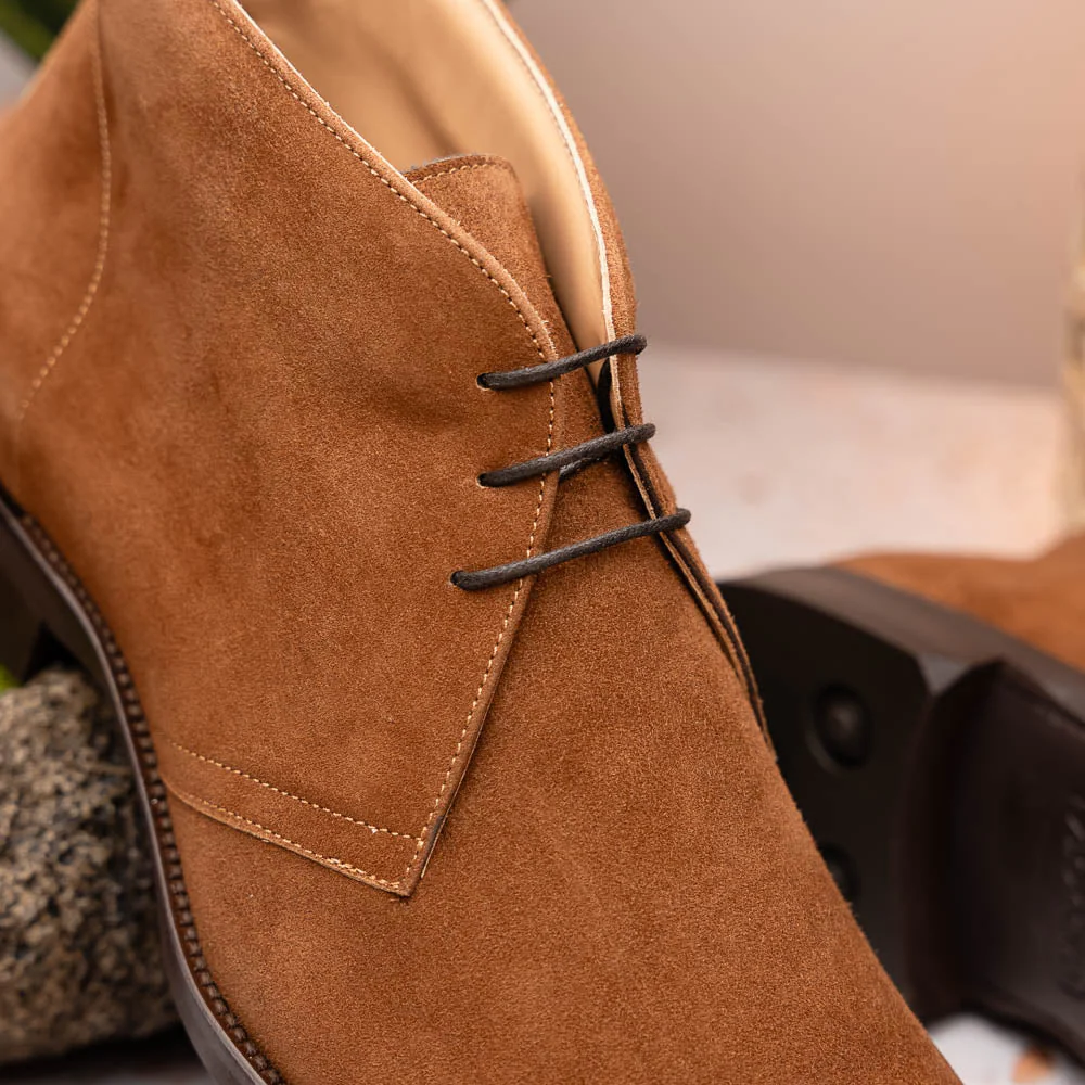 46-592-TOB MARCO Suede Calfskin Chukka Boot, Tobacco - Image 8
