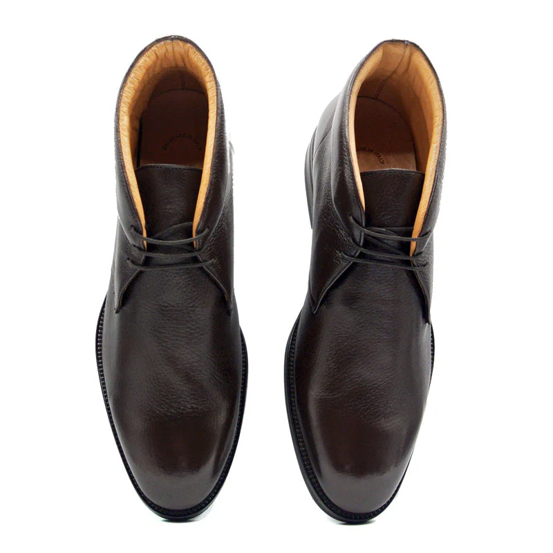 48-590-DBR MARCO Deerskin Chukka Boot, Dark Brown - Image 5