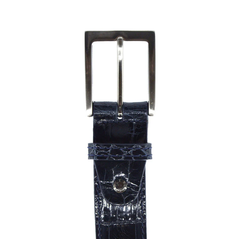 70-100-NVY ALLIGATOR Belt, Navy - Image 2