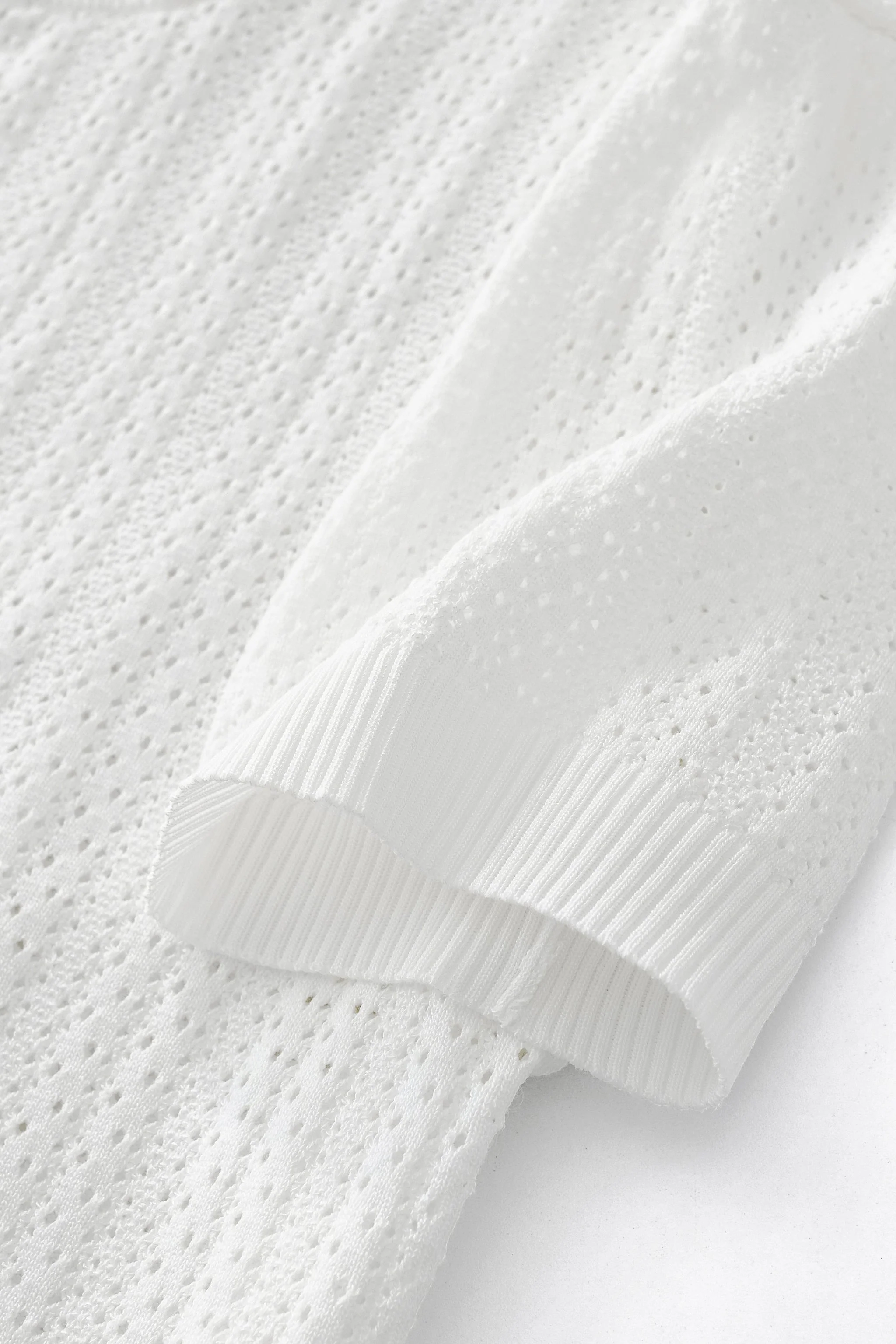 AirWeave Knit Shirt WHITE - Image 4