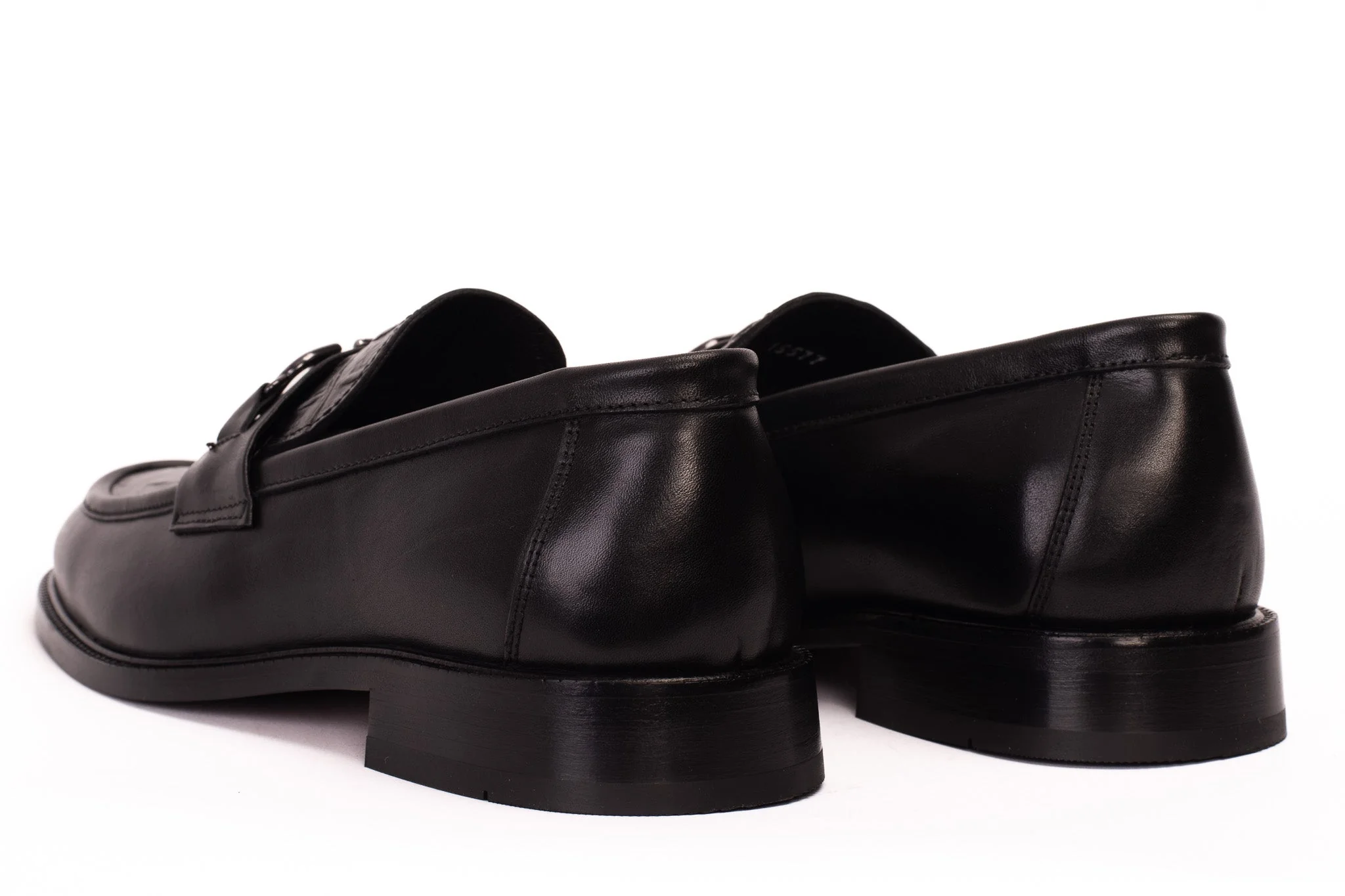 Amsterdam Black Bit Loafer Men Shoe - Image 6
