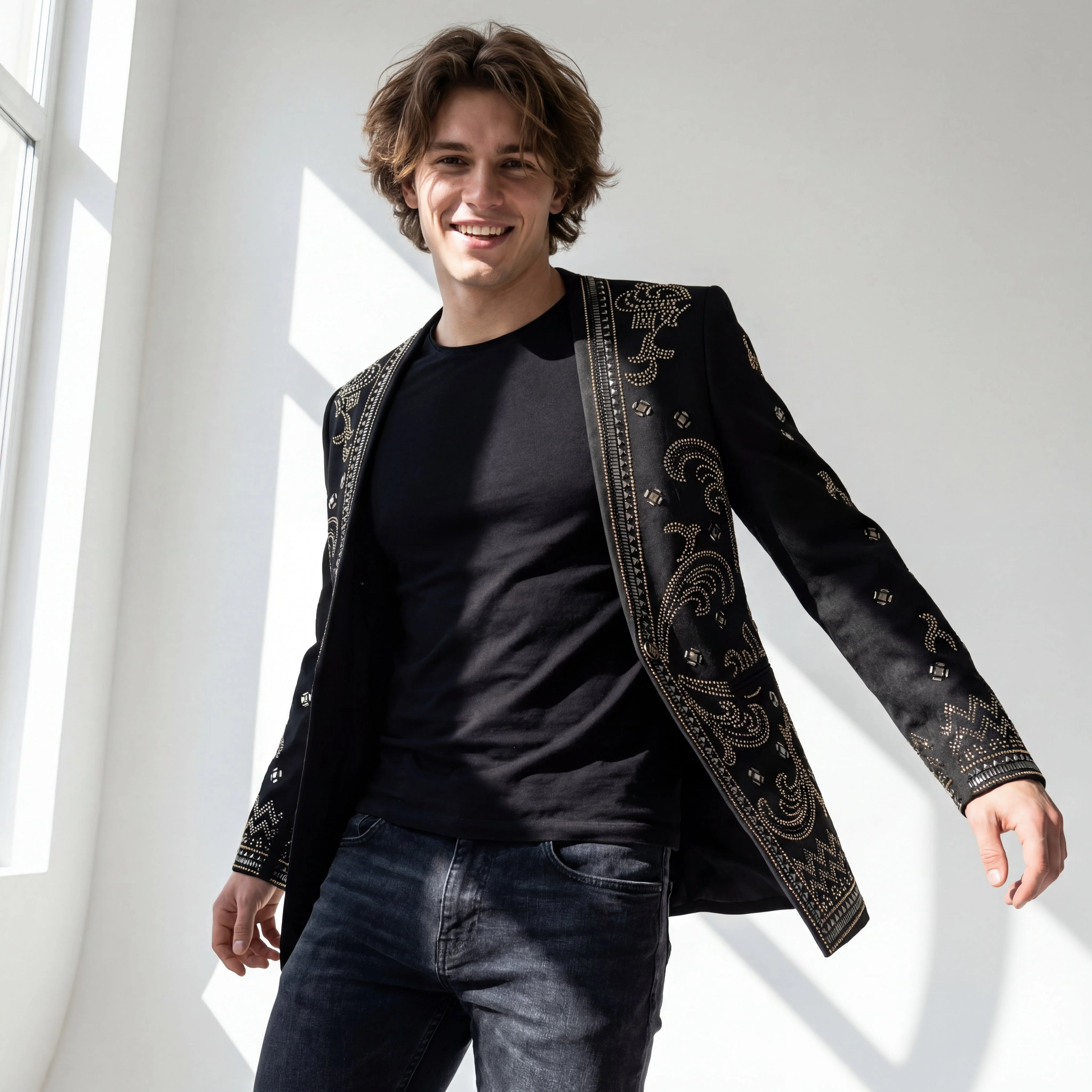 Artistic Luxe Blazer BLACK/GOLD - Image 2