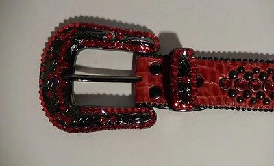 b.b. Simon 'Blood Red' Crystal Belt - Image 2