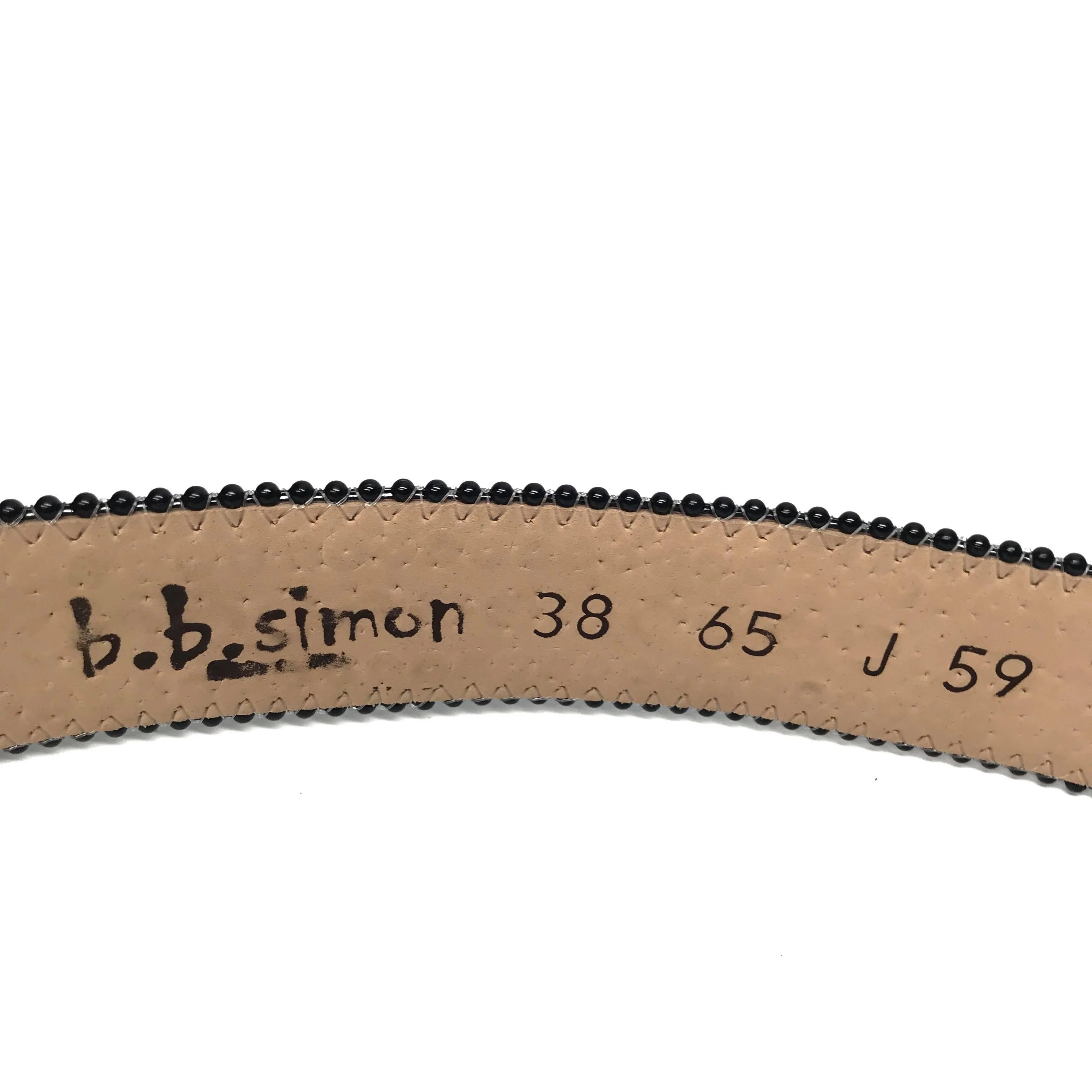b.b. Simon "Blue Black Crown" Fully Loaded Crystal Belt - Image 5