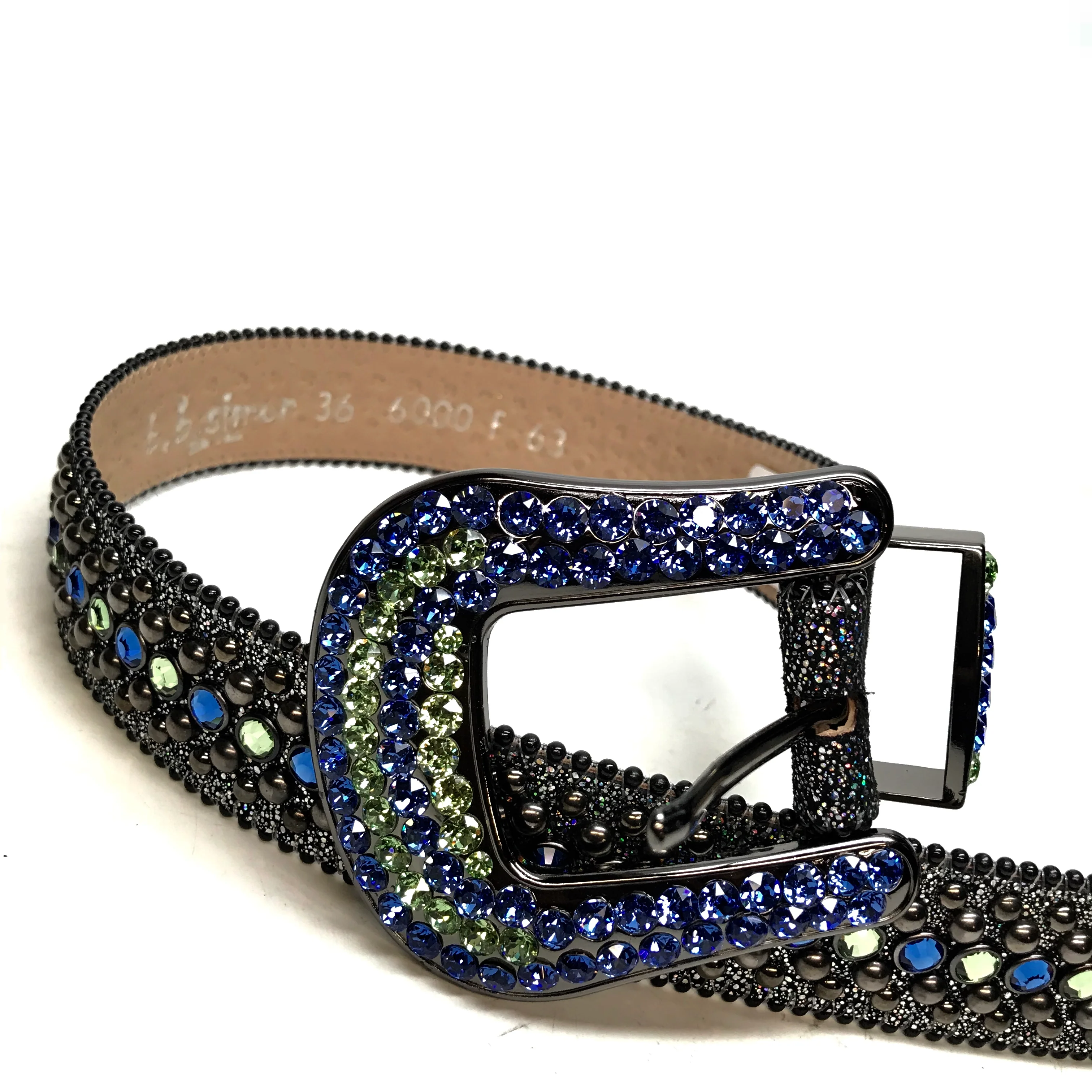 b.b. Simon 'Lime Galaxy' Fully Loaded Crystal Belt - Image 7