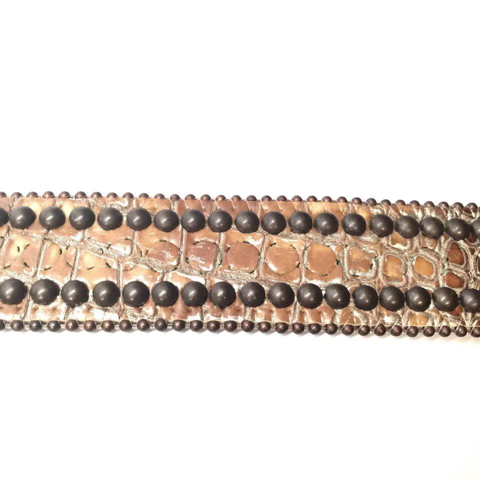 b.b. Simon Caramel Skull Crystal Belt - Image 3