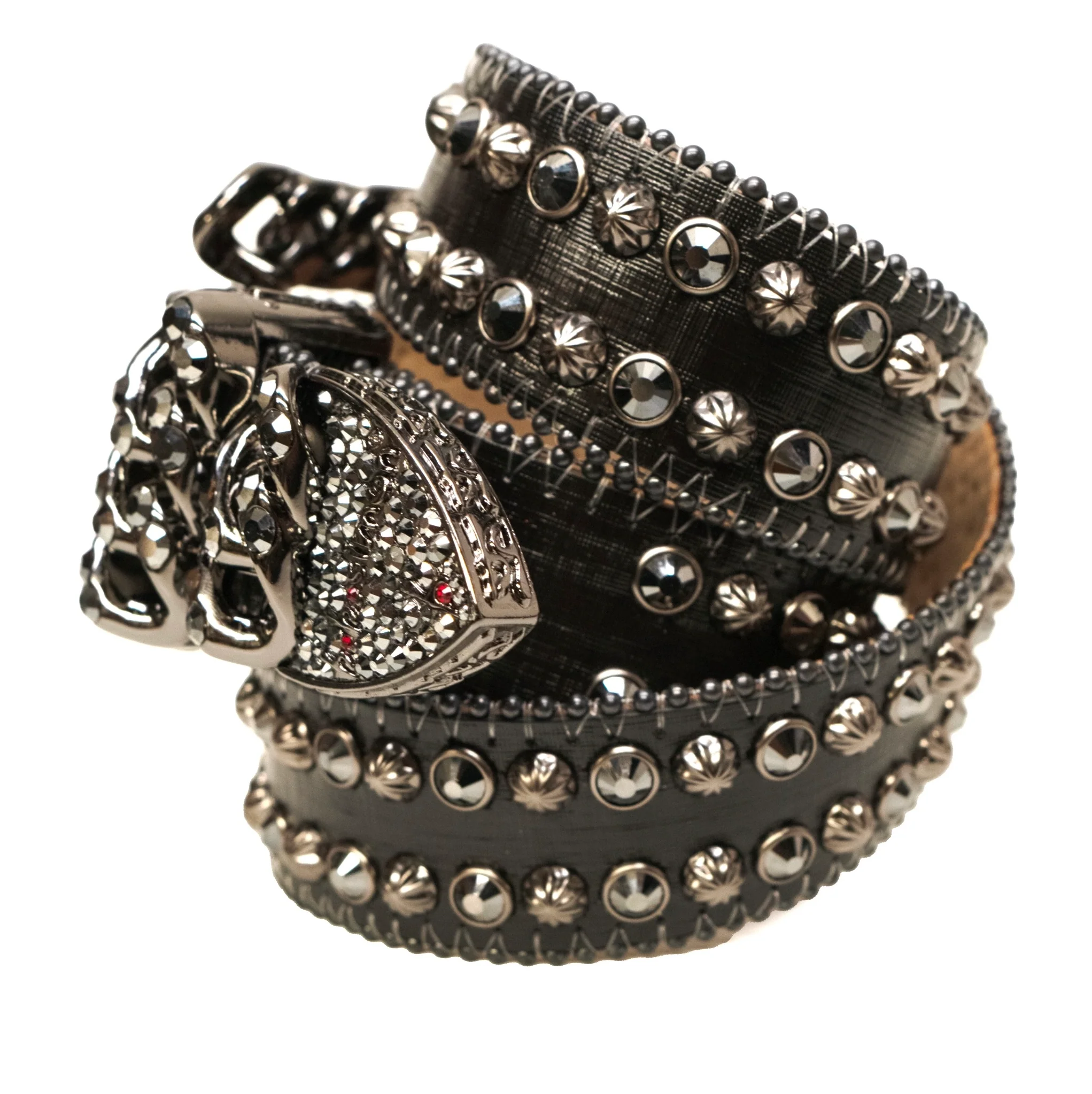 b.b. Simon Darband 3 Curb Chain Black Crystal Belt - Image 3