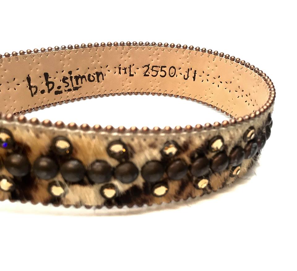b.b. Simon 'Double Row Tiger' Pony Crystal Belt - Image 6