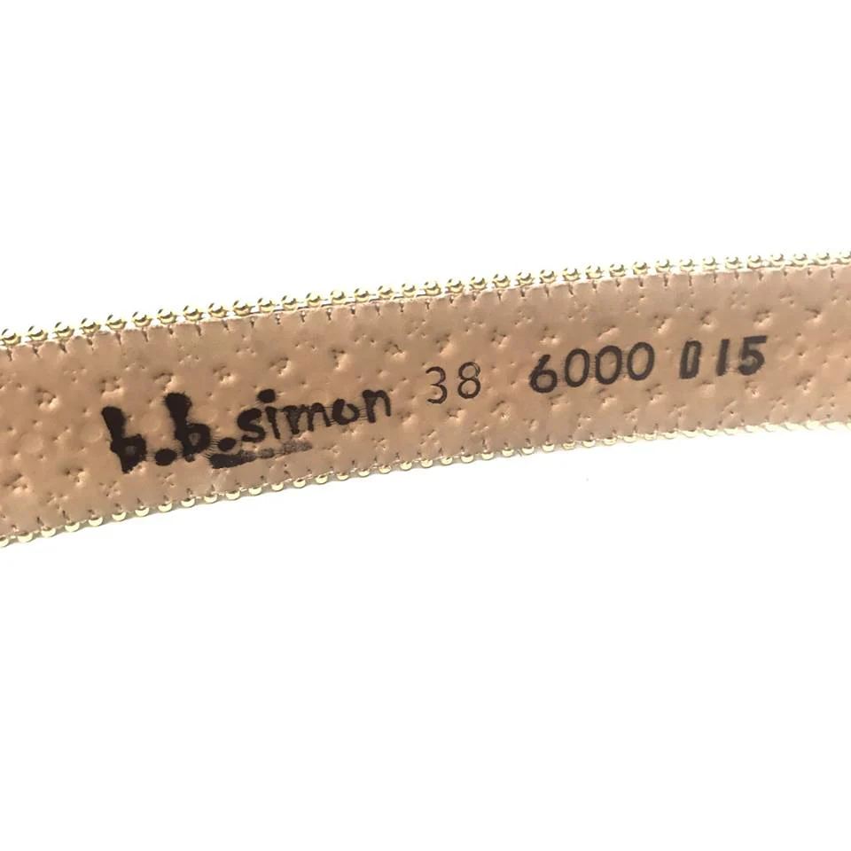 b.b. Simon Fully Loaded 'Gold Croc' Crystal Belt - Image 3