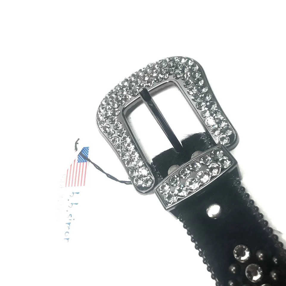 b.b. Simon Fully Loaded 'Midnight Black' Pony Crystal Belt - Image 7