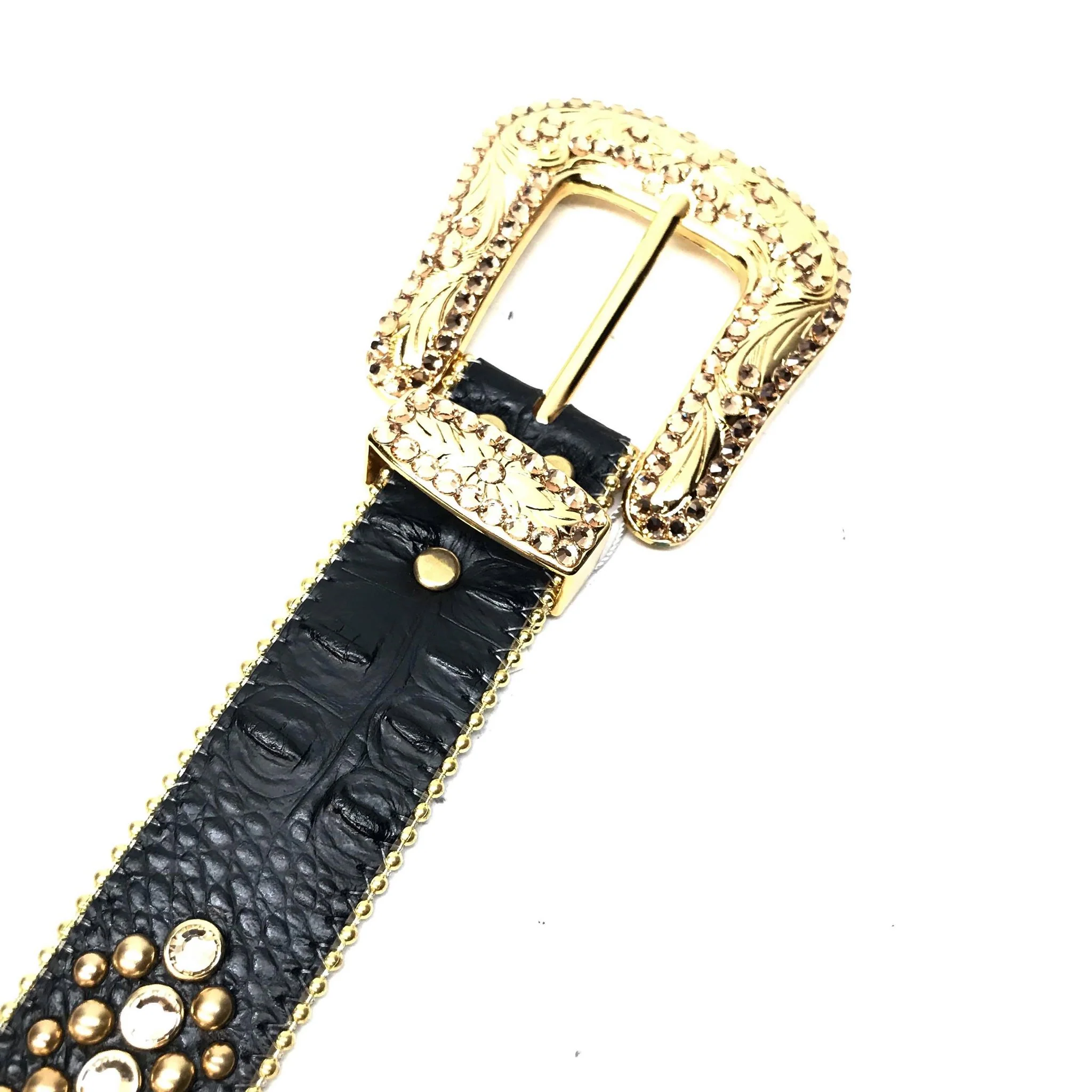 b.b. Simon 'ORO Negro' Studded Crystal Belt - Image 3