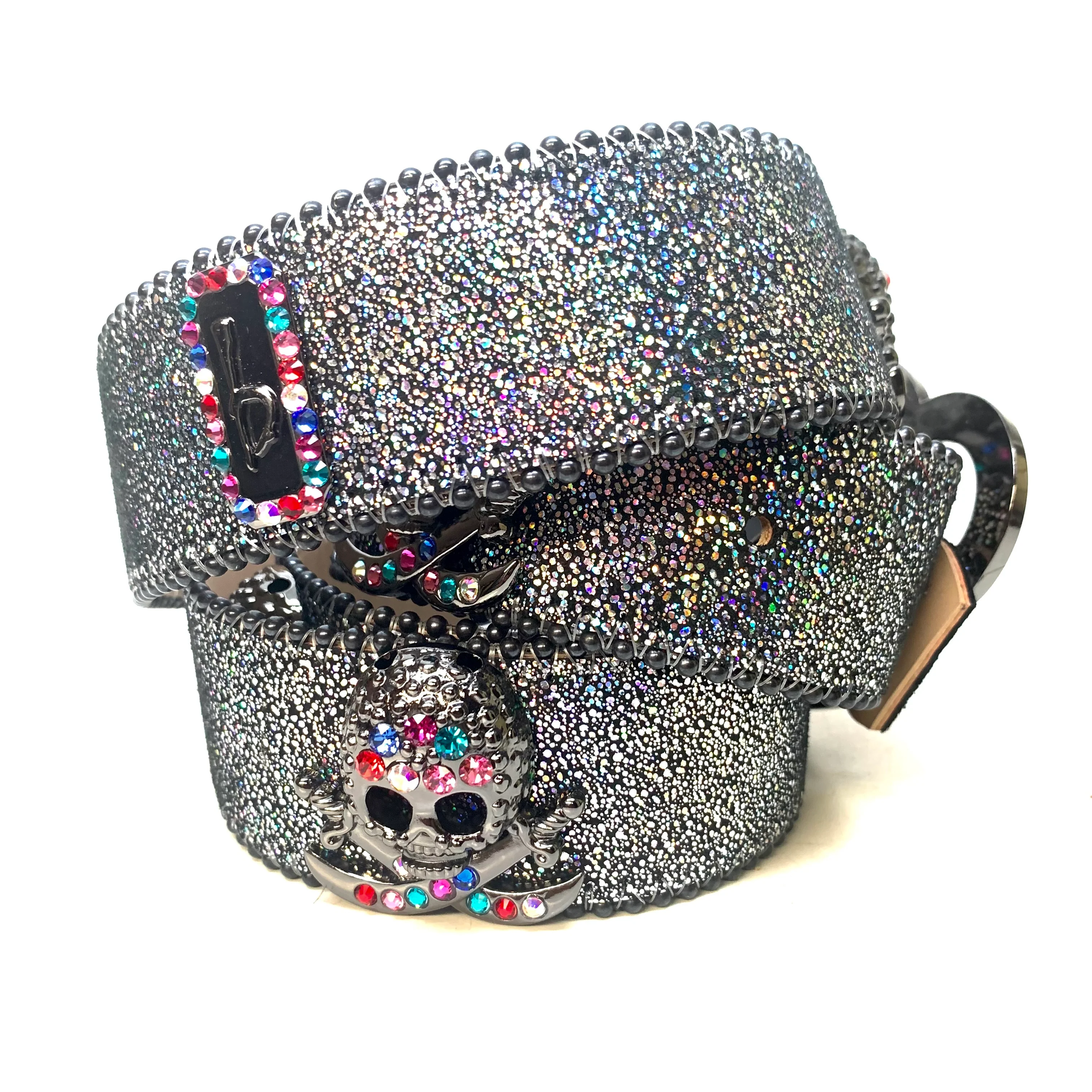 b.b. Simon Knuckle Pirate Multi Crystal Belt - Image 2