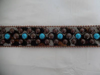 b.b. Simon 'Marble' Studded Crystal & Pony Hair Belt - Image 3