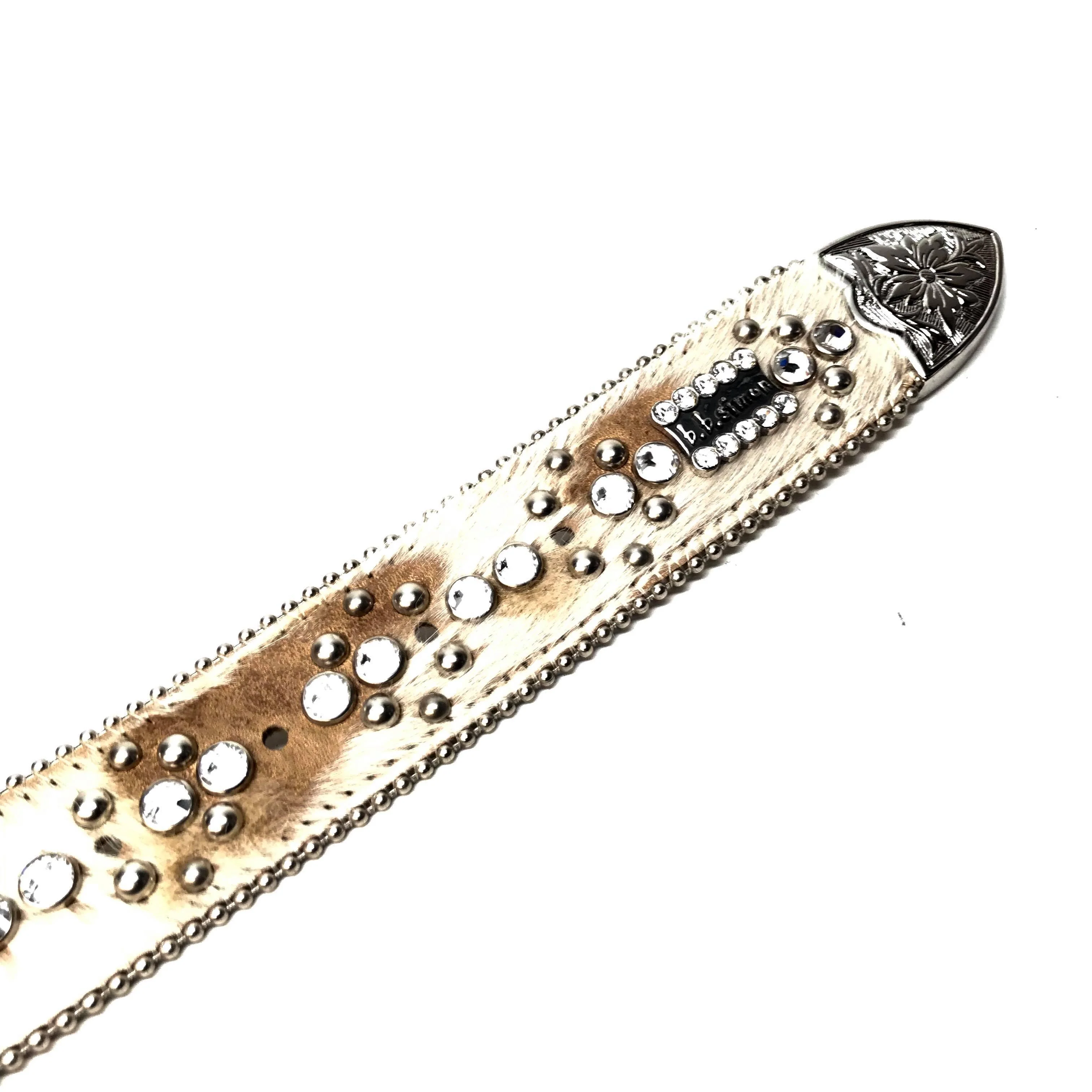 b.b. Simon 'Natural Skulls' Pony Crystal Belt - Image 5