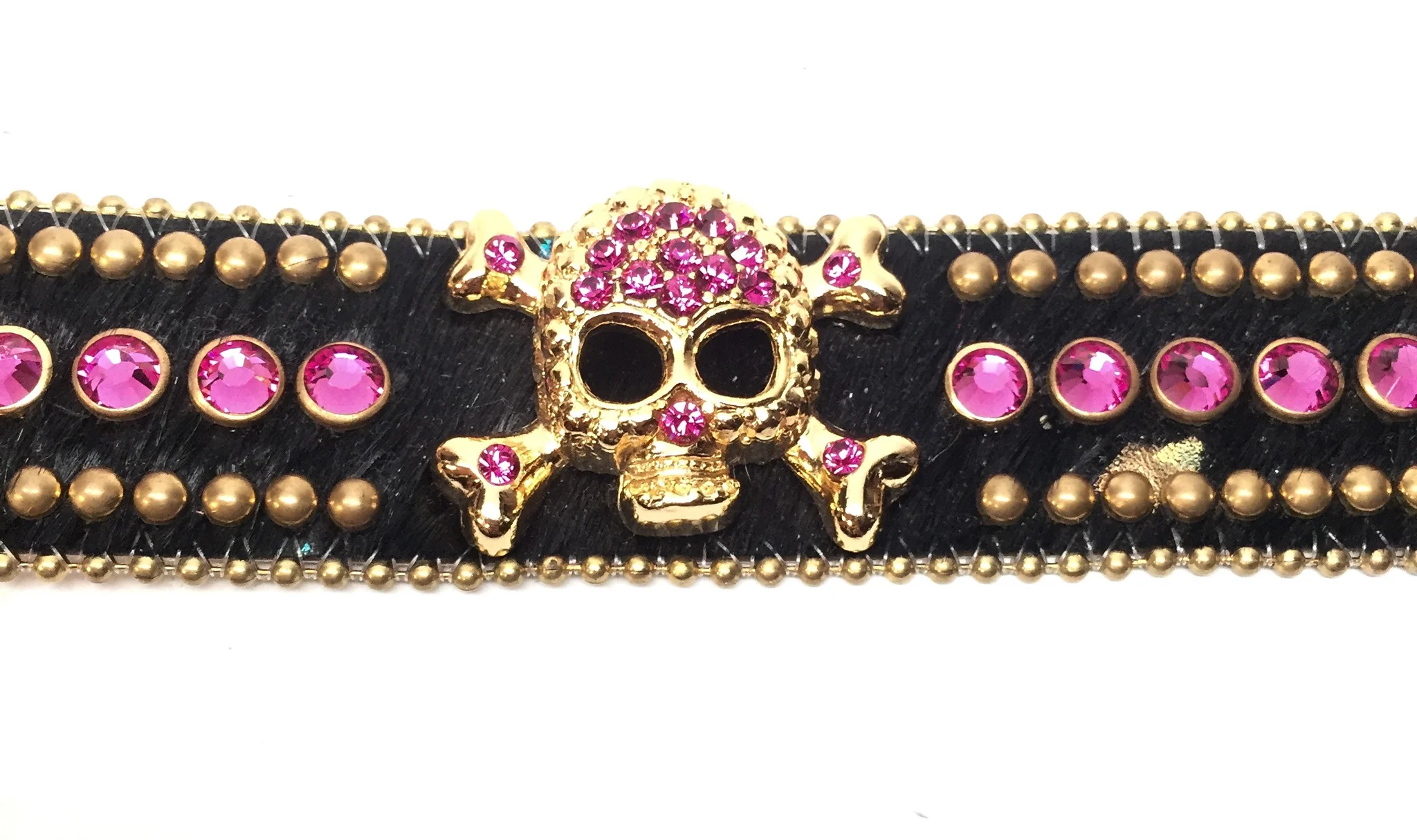 b.b. Simon Multicolor Skull Studded Crystal Belt - Image 3