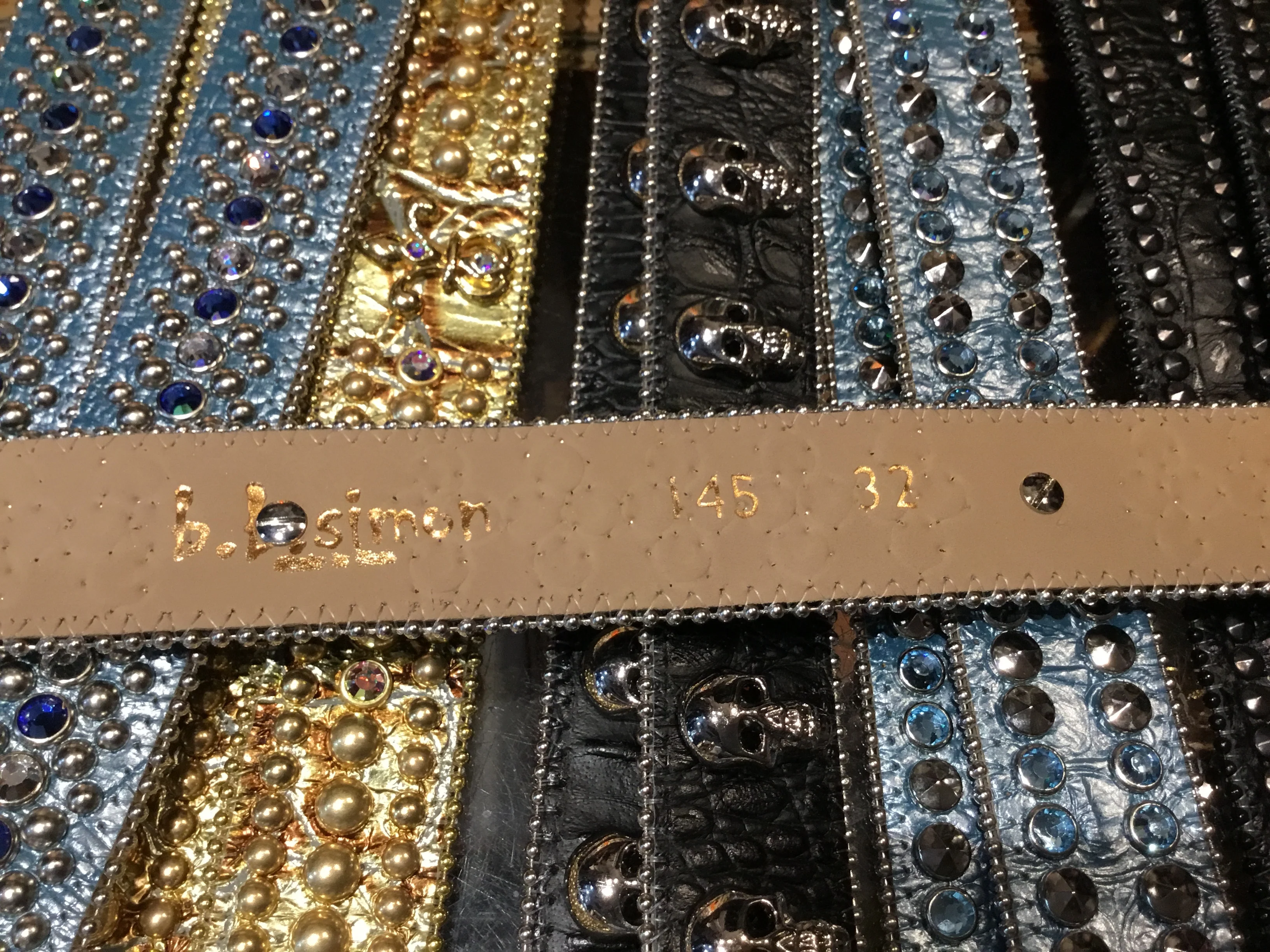 b.b. Simon "Crystal Skulls" Crystal Belt - Image 6