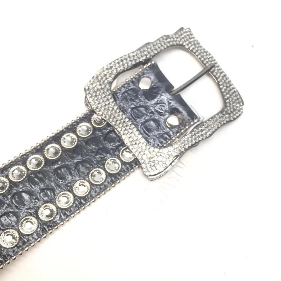 b.b. Simon "Thick Fully Loaded Gator" Crystal Belt - Image 2