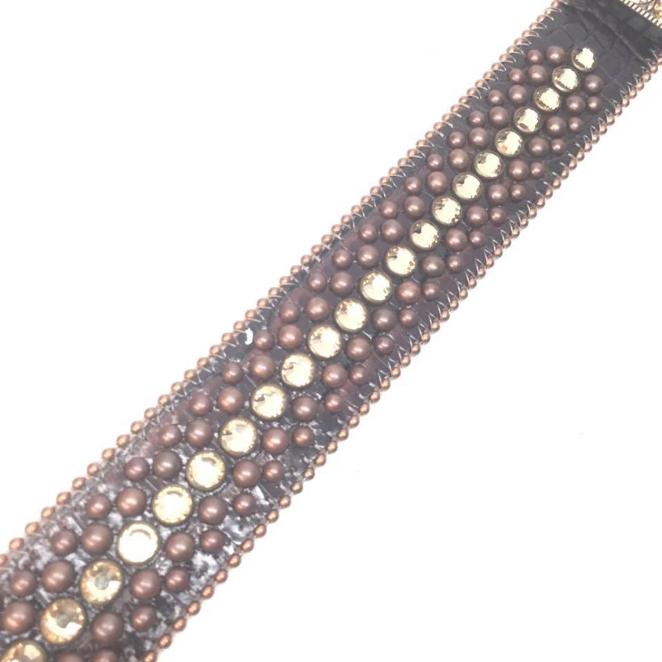 b.b. Simon "Chocolate Cross" Crystal Belt - Image 3