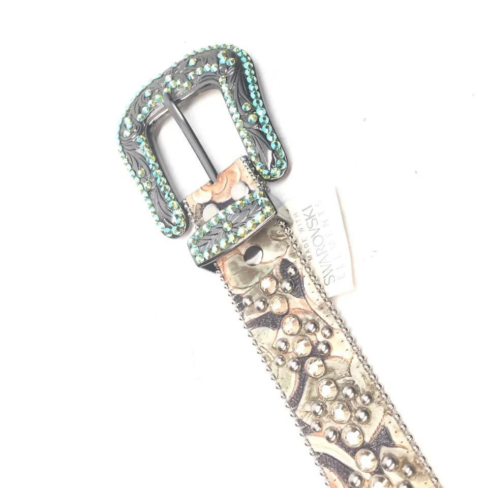 b.b. Simon "Floral Emerald" Crystal Belt - Image 5