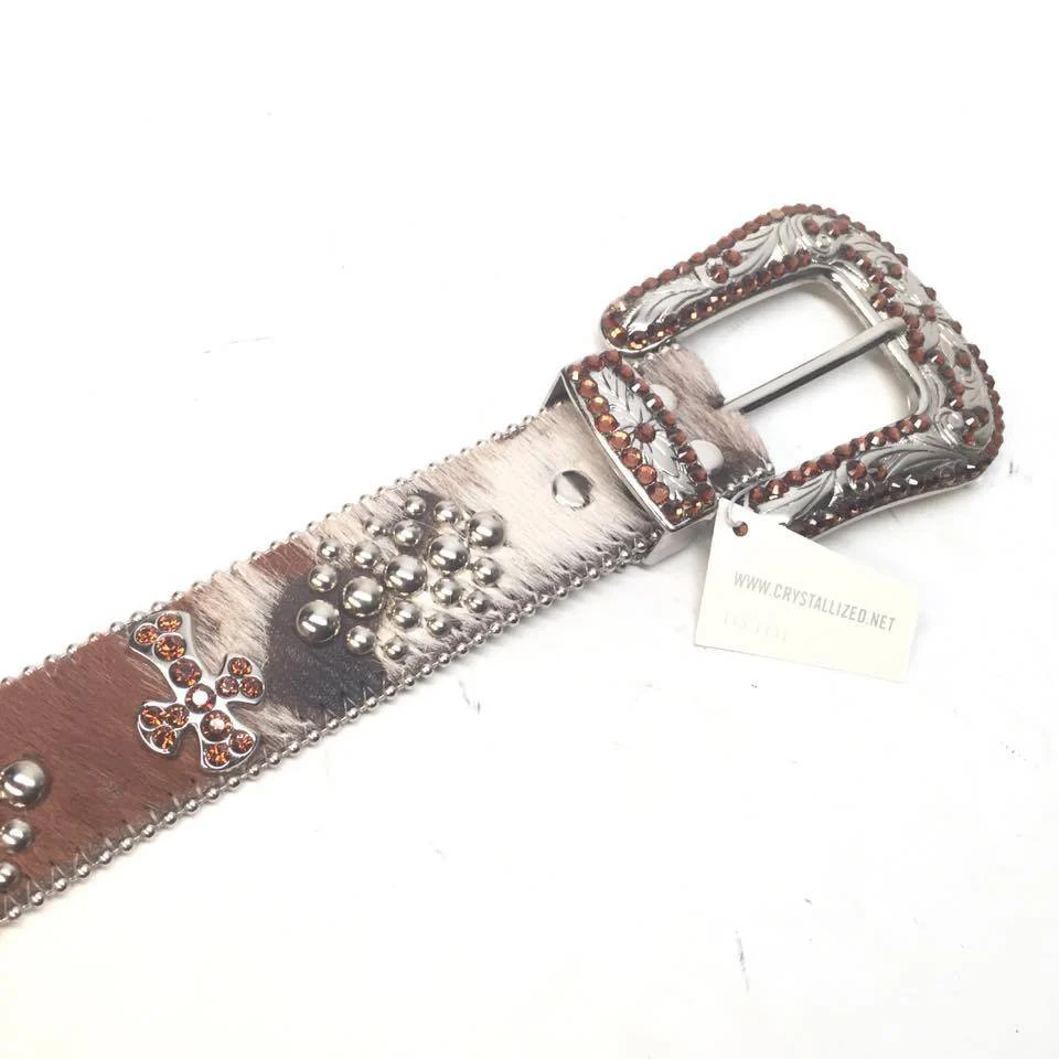 b.b. Simon "Cross Pony Hair" Crystal Belt - Image 5