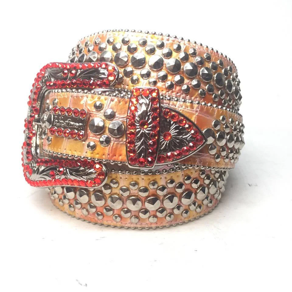 b.b. Simon "Red Candy Croc" Crystal Belt - Image 4