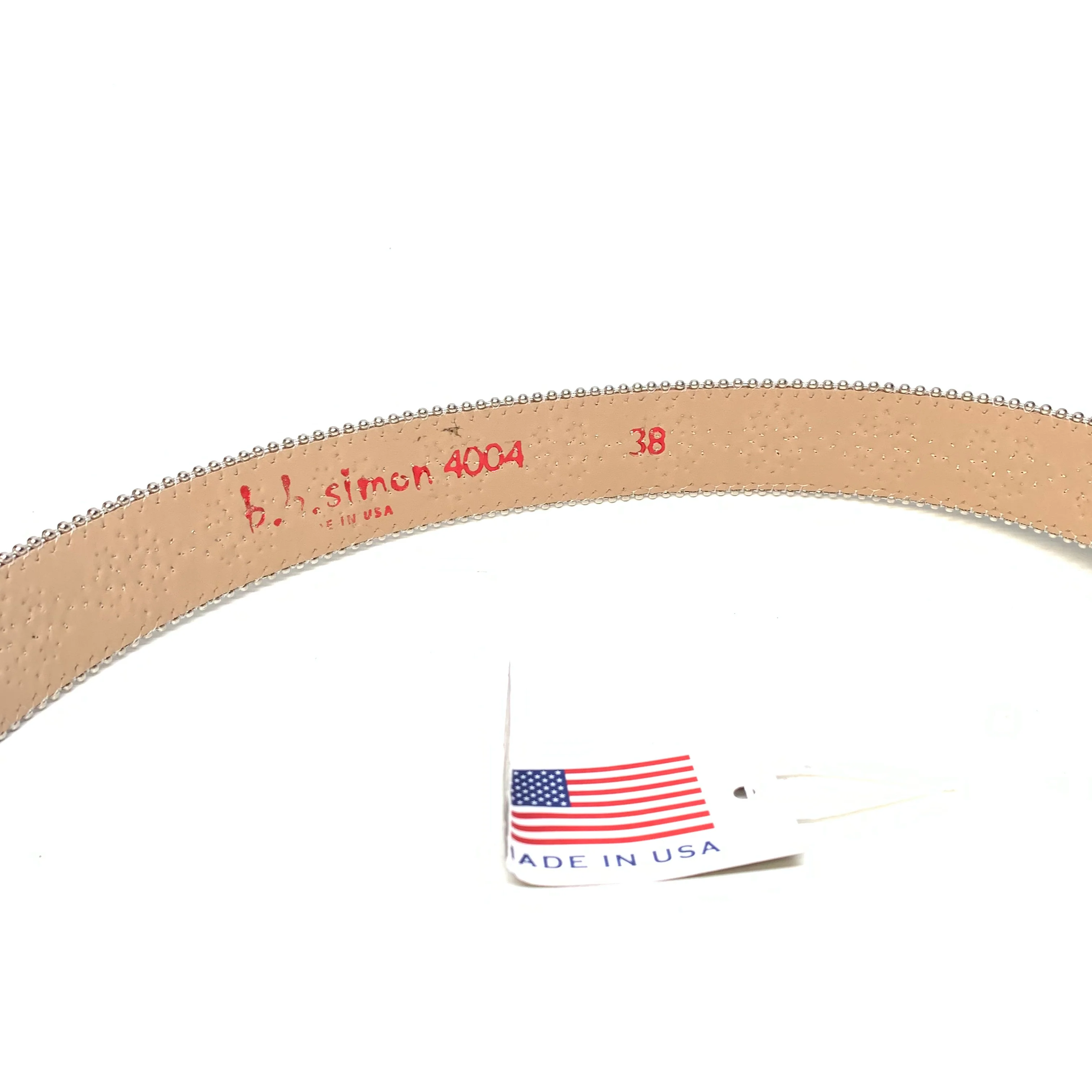 b.b. Simon White Ice Fully Loaded Crystal Belt - Image 6