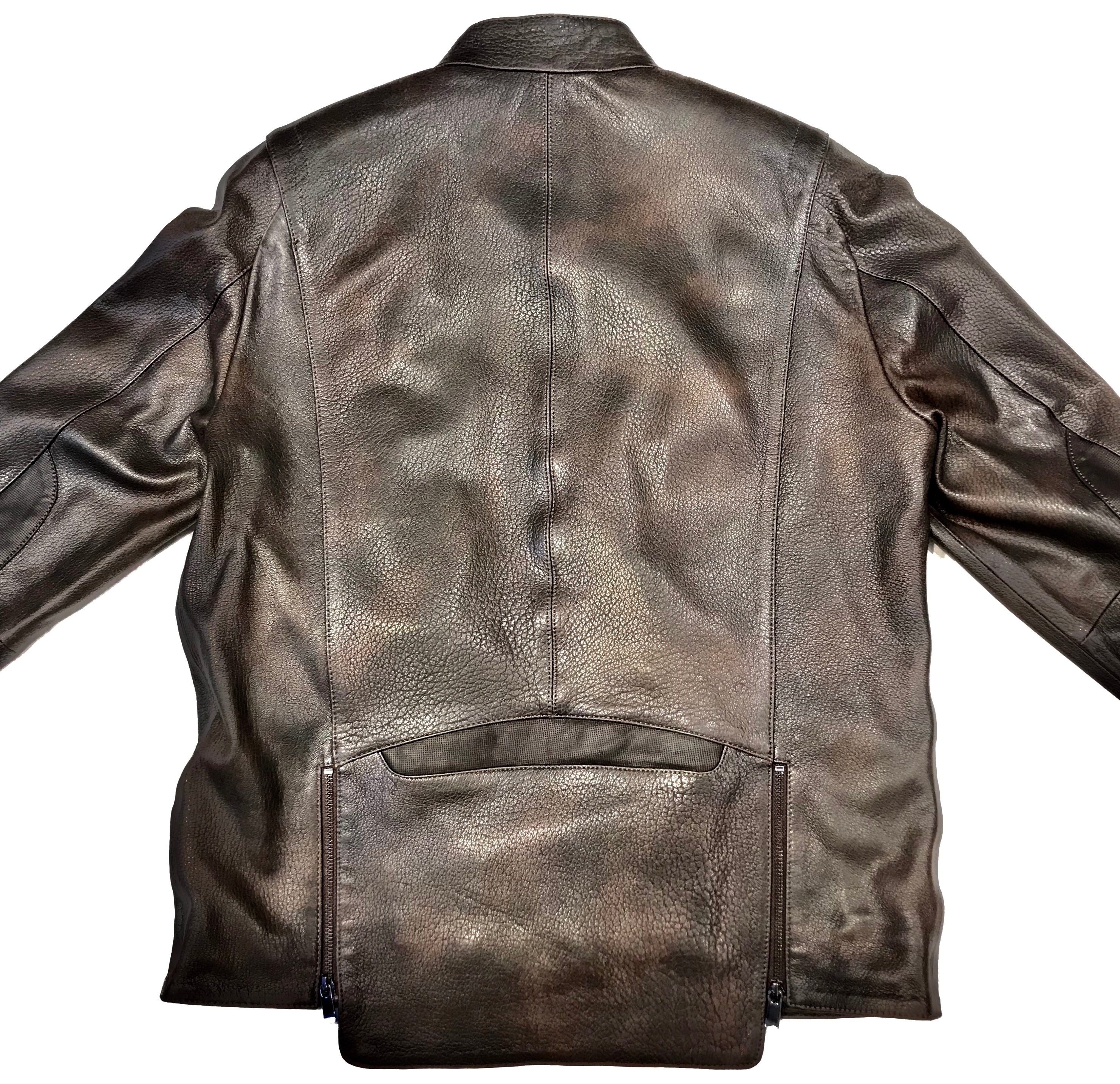 Barya NewYork Rustic Lambskin Asymmetric Jacket - Image 8