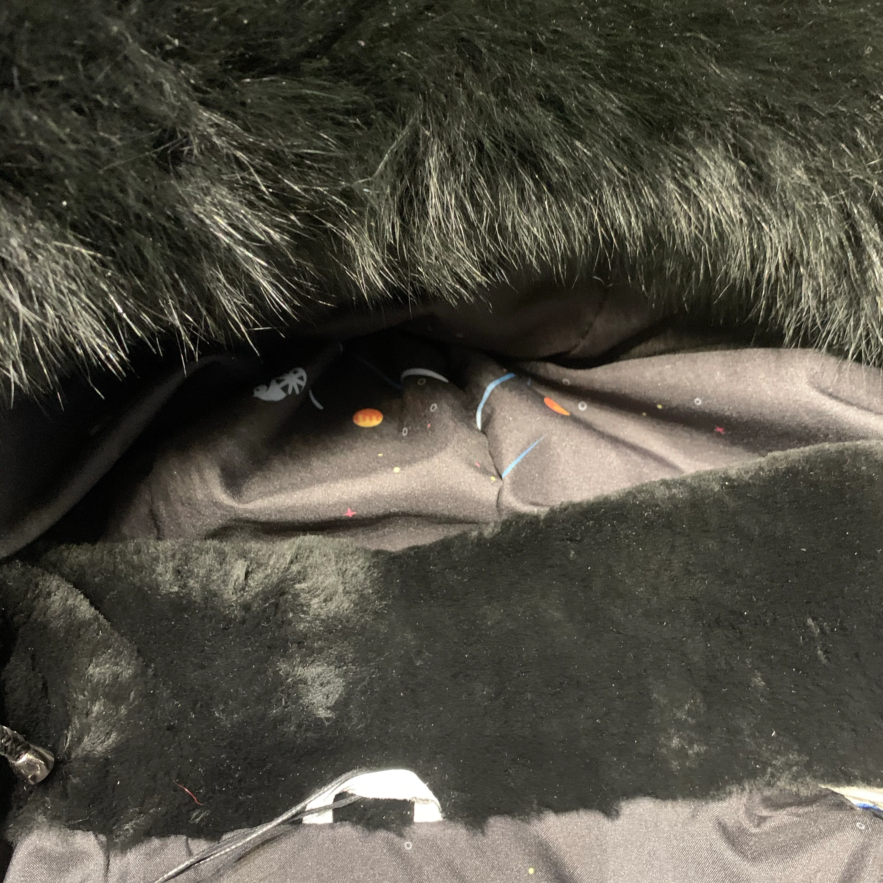 Barya NewYork White Quilted Lambskin Black Fox Fur Hooded Bomber Jacket - Image 5
