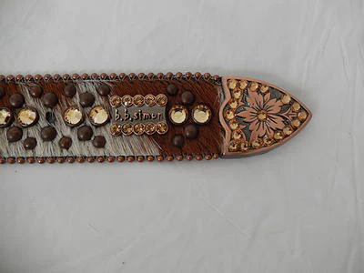 b.b. Simon Studded Bronze Crystal Belt - Image 4
