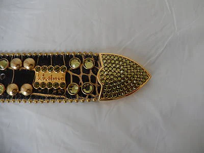 b.b. Simon Studded Golden Crystal Belt - Image 4