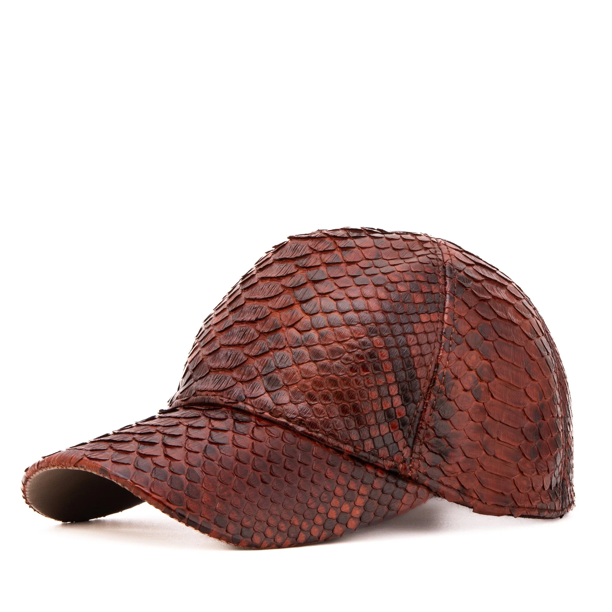 Boss Tan Python Leather Cap - Image 10