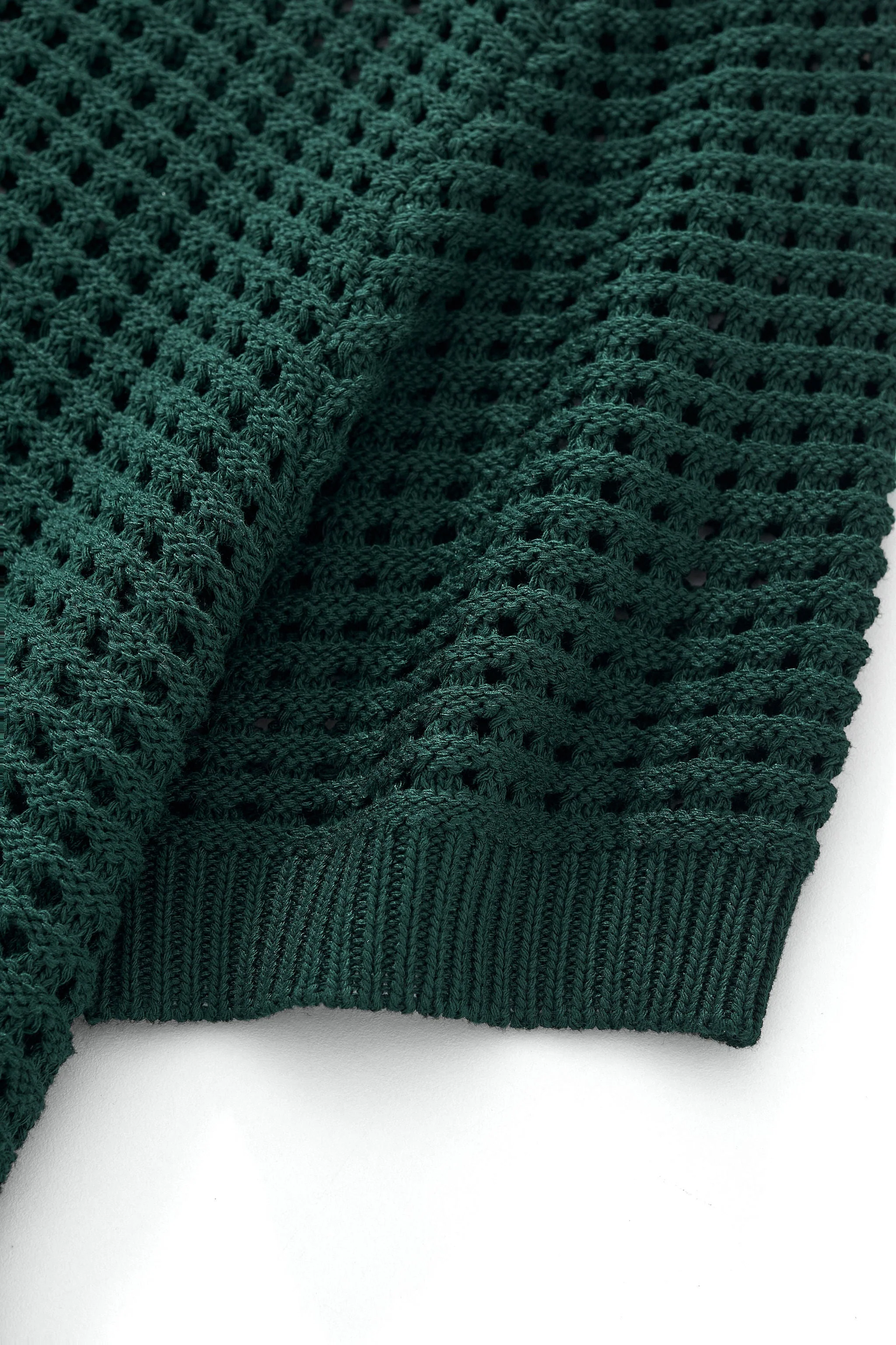 Breeze Mesh Zip Knit SS Shirt HUNTER GREEN - Image 5