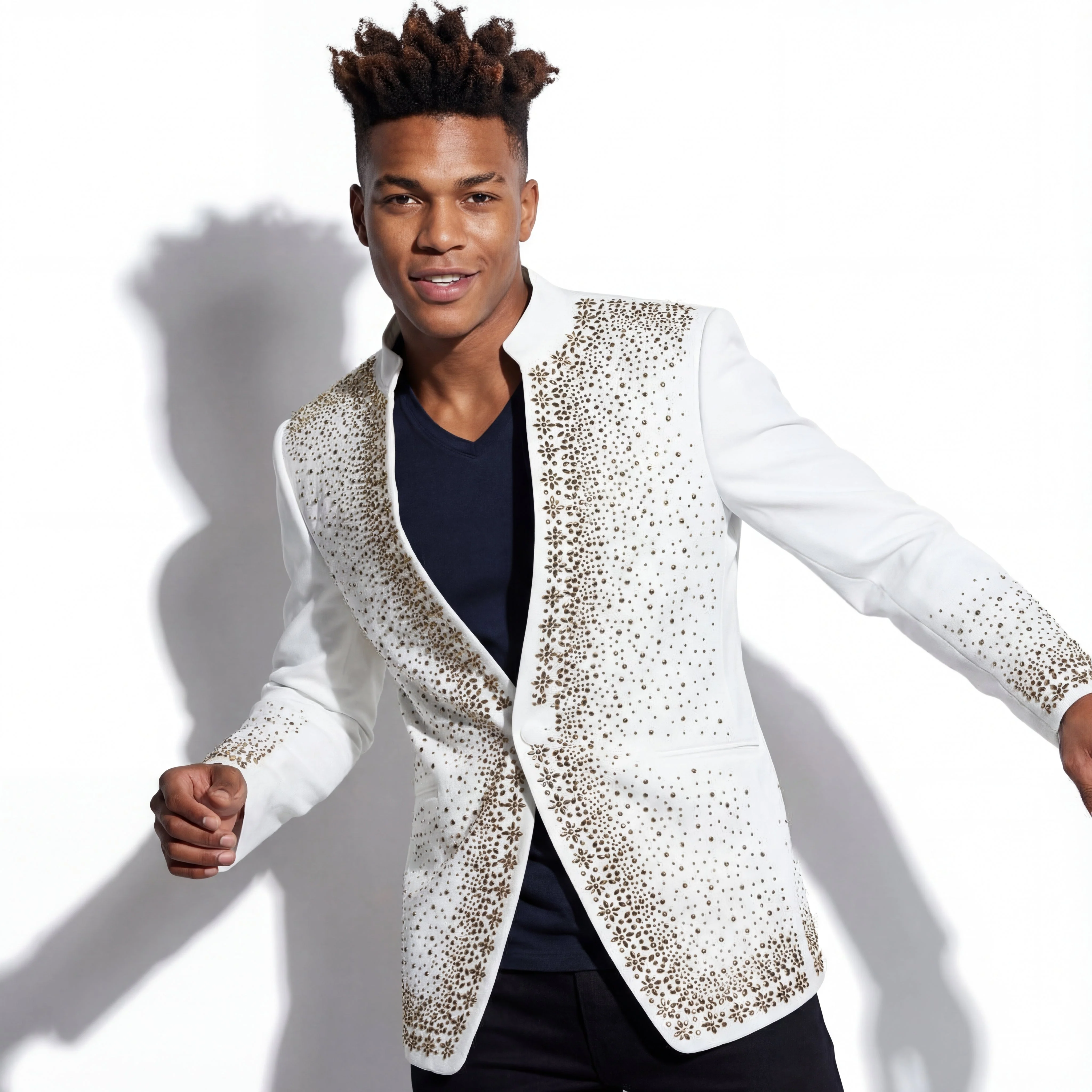 Bright Lights Blazer WHITE/GOLD - Image 2