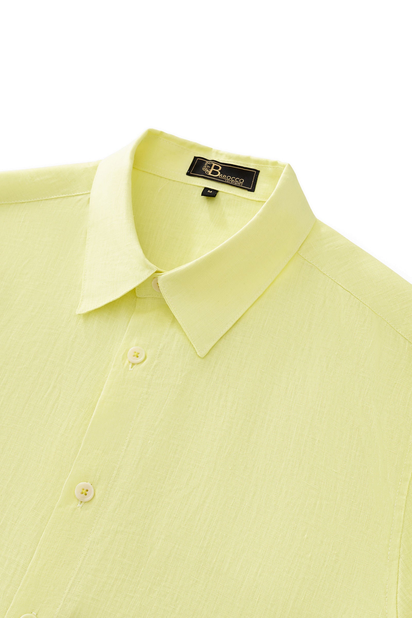 Capri Linen Shirt CANARY - Image 4
