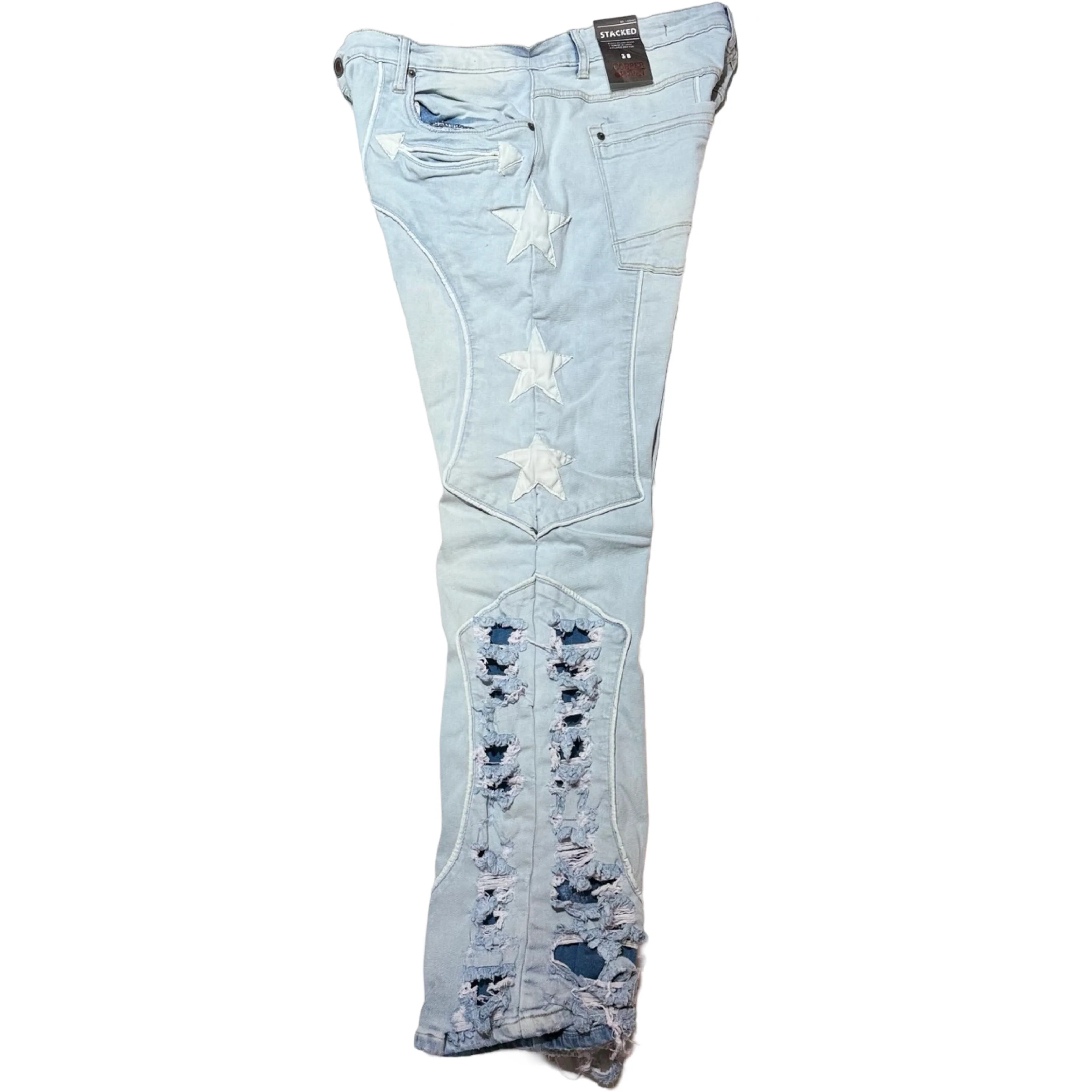 CopperRivet Light Blue Western Star Jeans - Image 3