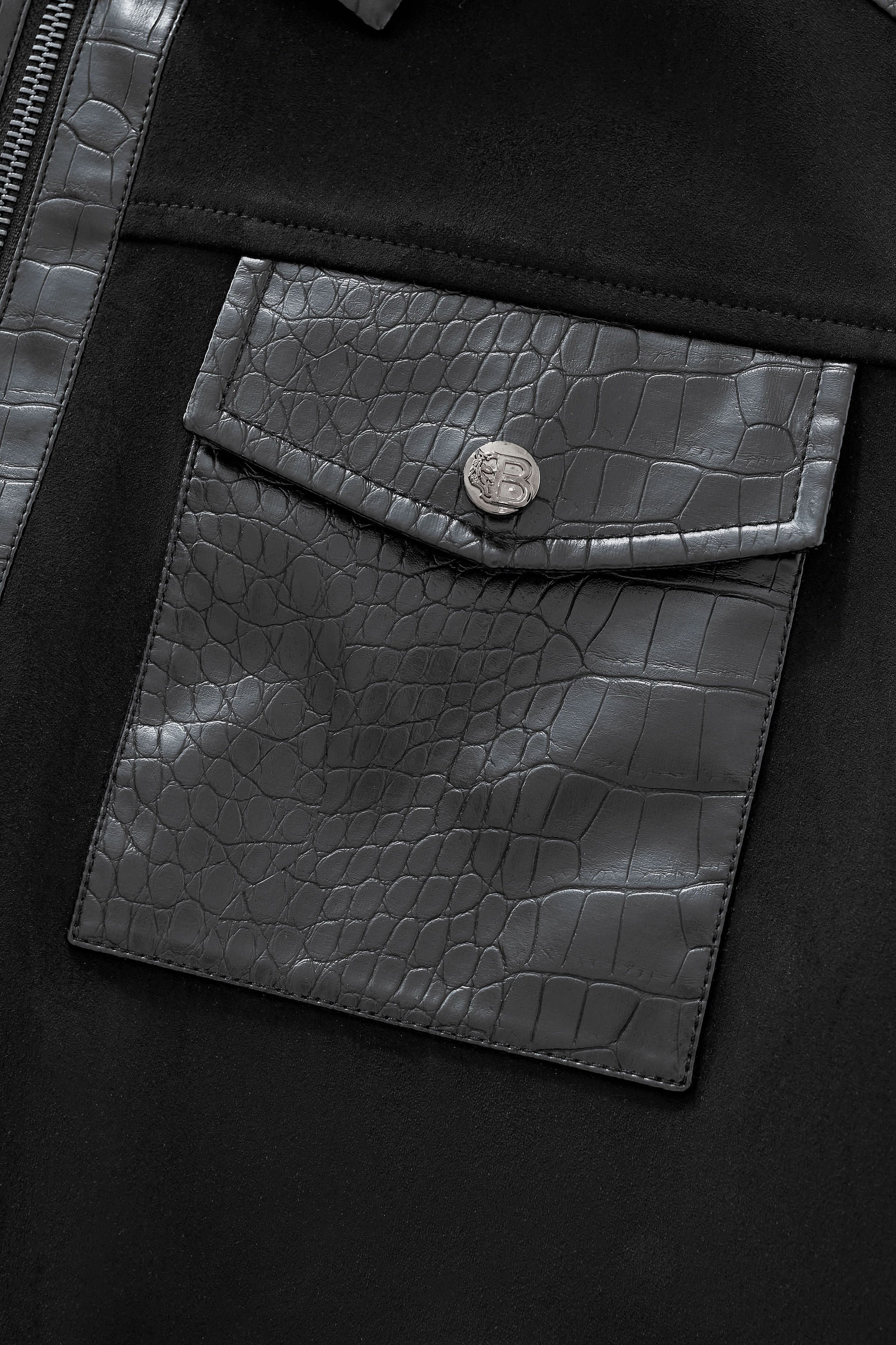 CrocEdge Dual-Fabric Zip Jacket BLACK - Image 5