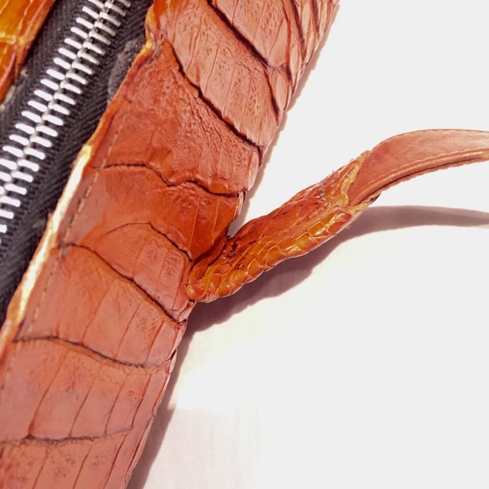 Kashani All-Over Cognac Alligator Backpack - Image 5