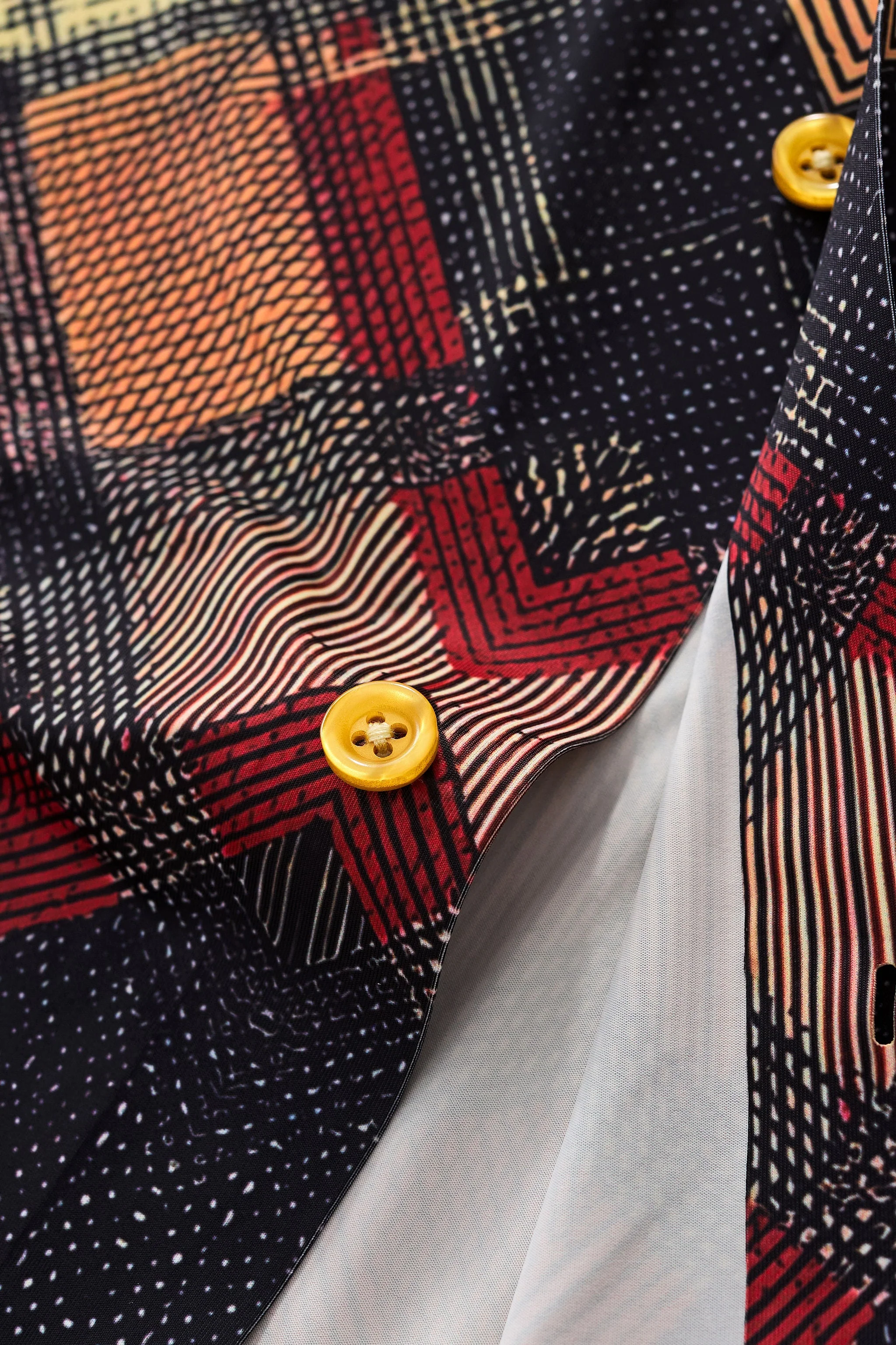 Diamond Plaid Stretch Shirt – El Baron RED - Image 10
