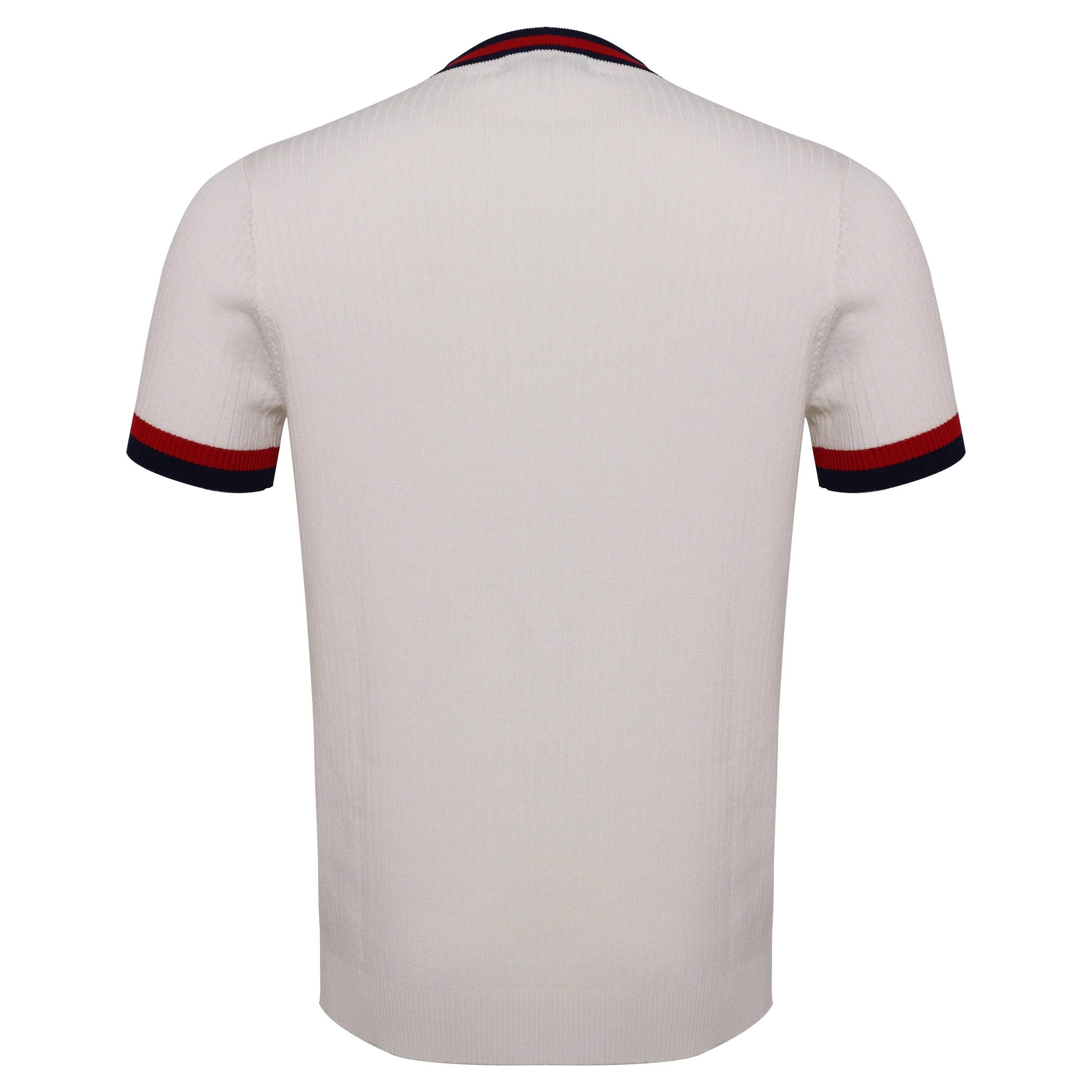 Elite Contrast Ribbed Tee WHITE - Image 2