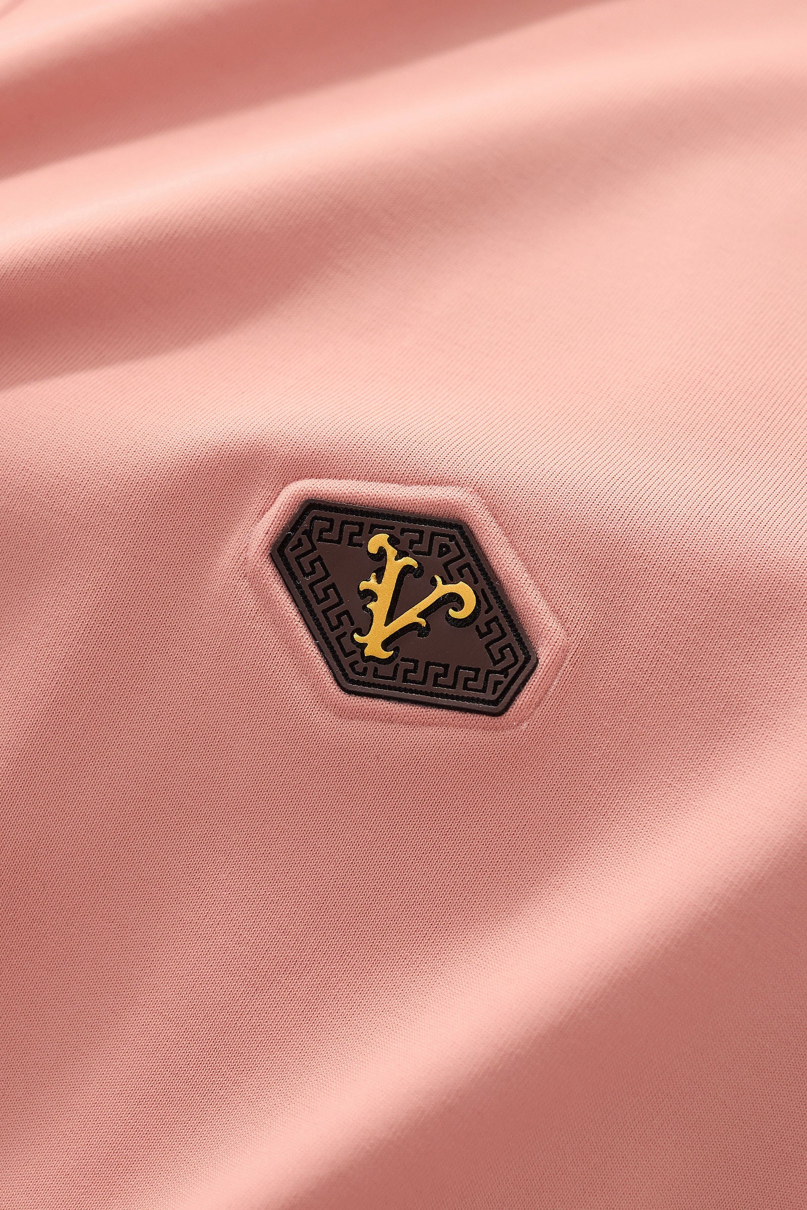 Embossed Placket Performance Polo – El Baron BRICK - Image 6